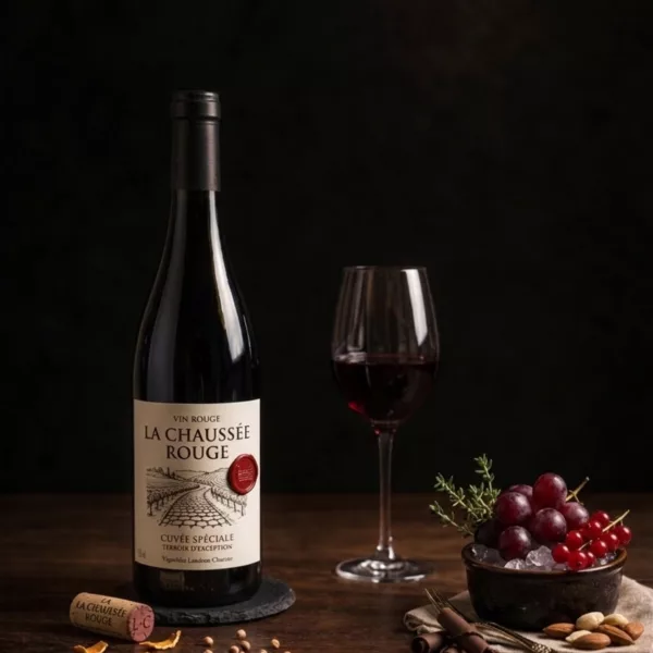 Bouteille de Vin Rouge – La Chaussée Rouge