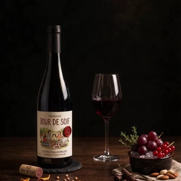 Bouteille de Vin rouge – Jour de Soif