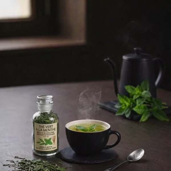 Thé vert à la menthe