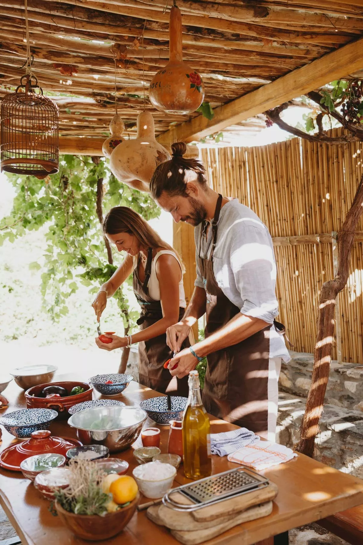 évènement atelier de cuisine dehors